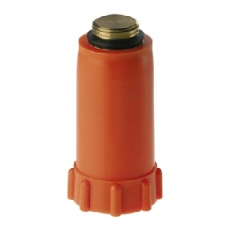 TAPPO DI COLLAUDO IMPIANTO C/FILETTO IN OTTONE Rosso - 1/2
