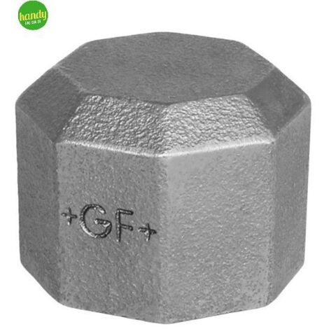 Tappo di fontana zincato femmina testa esagonale 33x42