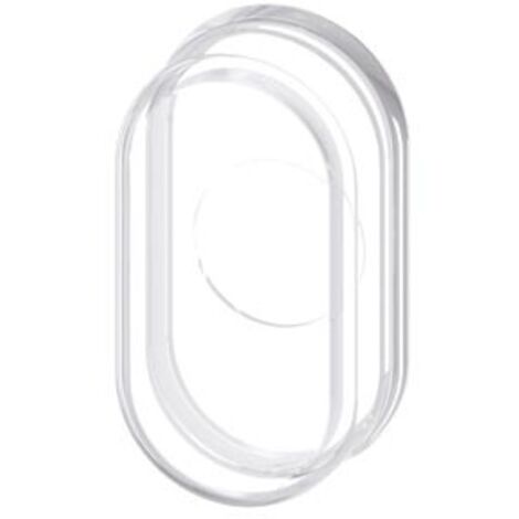 Tappo di protezione in silicone per pulsante Twin, piatto, trasparente