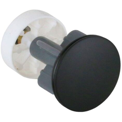 Ghiera Forata Troppo Pieno Lavabo/Bidet - Ottone Con Tappo Bianco Opaco, Ø24/28mm - Foto 5