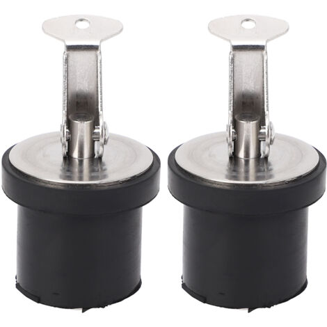 Tappo di scarico a compressione da 2 pezzi 19 mm Guarnizione in gomma in acciaio inossidabile Tipo a vite in ottone per barca per yacht marino