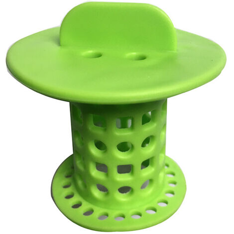 Tappo di scarico in plastica antiotturazione per bagno, filtro per lavandini e pozzi cilindrici in silicone a forma di piccolo fungo per cucina (verde + arancione) della marca deng  ALOVEZ
