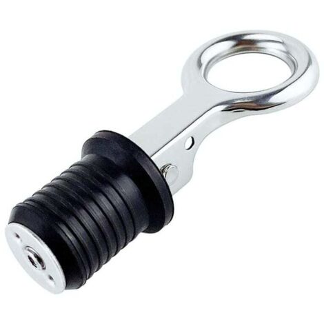 Tappo di scarico per barche, tappo di scarico in gomma regolabile, tappo di scarico in acciaio inossidabile 304 per foro di scarico da 25 mm
