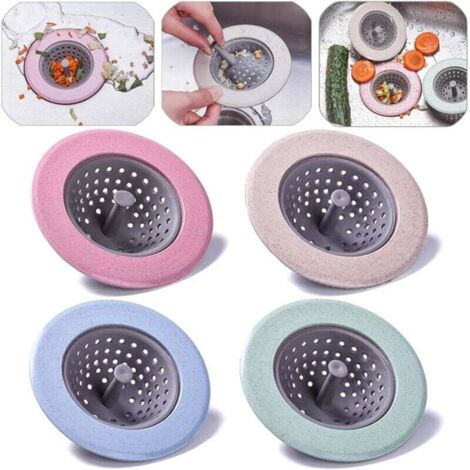 Tappo di scarico, tappo di scarico per cestello del filtro, filtro per scarico del bagno, filtro per filtro di scarico, tappo per lavello della cucina (4 pezzi)