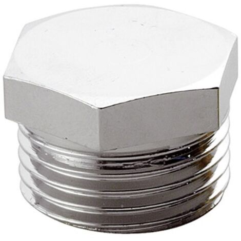 Tappo esagonale cromato  Pollici: 1/2"