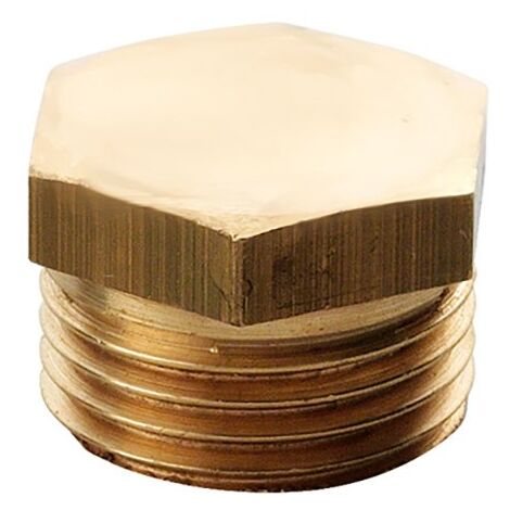 Tappo esagonale ottone giallo  Pollici: 3/4"