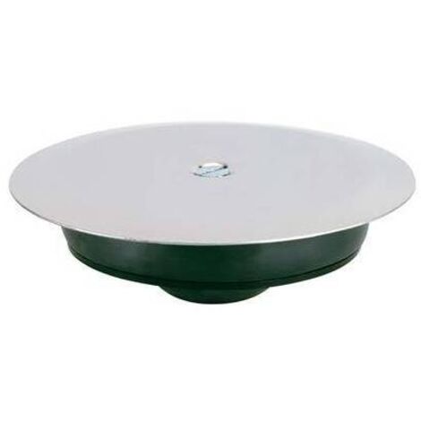 TAPPO ESPANSIONE + PIATTELLO X POZZETTO WC • PP/INOX MM 120