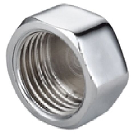 Tappo femmina in ottone cromo ibp 3/4"