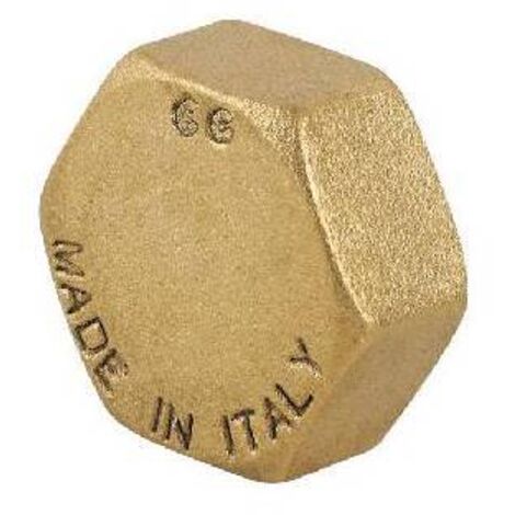 TAPPO FEMMINA IN OTTONE GIALLO 1/2"