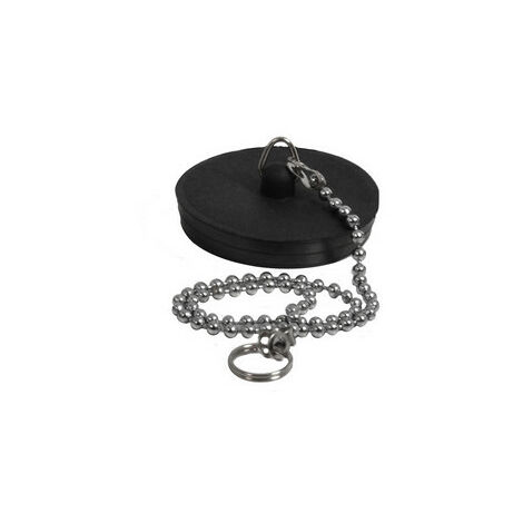 Tappo gomma con catena ed anello diam. 52 mm