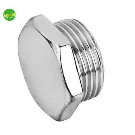 Tappo in ottone cromato tiemme maschio 1