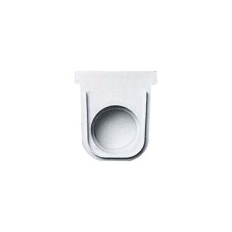 TAPPO IN POLIPROPILENE PER CANALETTA CM.50 COLORE GRIGIO- - cm.13x14h. - ø cm.7,5-9 - 2 pezzi