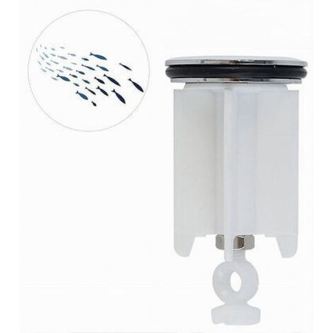 Tappo Lavandino Bagno Lavabo Bidet Universale 40 Mm Con Motivo Pesciolini 87271