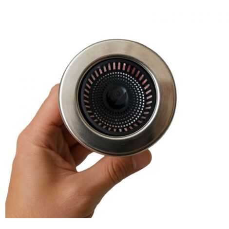 Tappo Lavandino Click Clack 2in1 Piletta Filtro Scarico Lavabo Universale 87013
