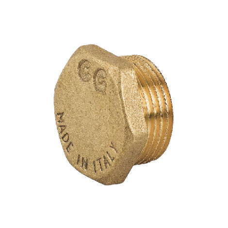 Tappo maschio con esagono in ottone giallo 3/4CAVAL