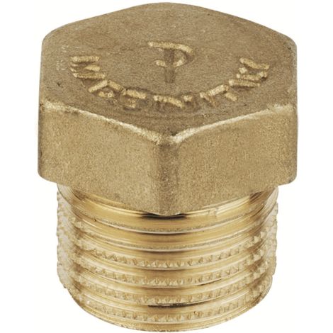 Tappo maschio filettato in ottone FP Pattaroni F592  1/4"