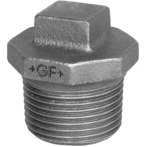 Tappo maschio in ghisa malleabile zincato 1/2" GEORG FISCHER