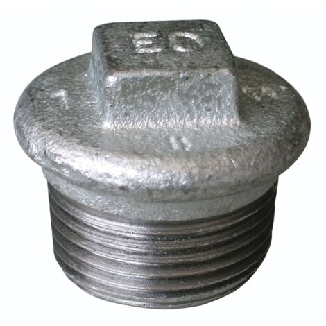 Tappo maschio in ghisa zincata malleabile per irrigazione e tubi -3/4"