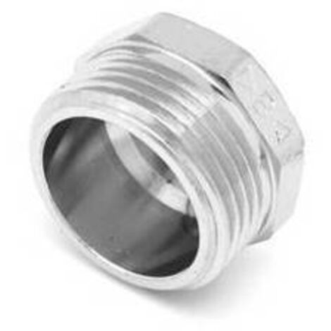 TAPPO MASCHIO IN OTTONE CROMO IBP 1"