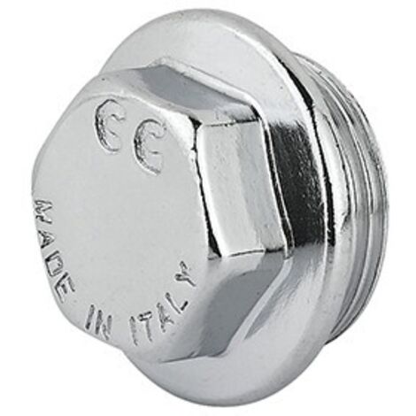TAPPO MASCHIO OTTONE CROMO 1/2