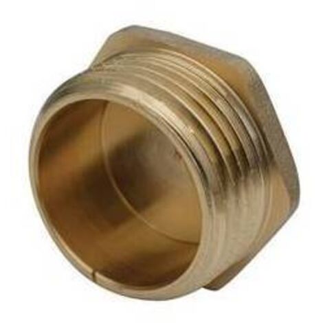 TAPPO MASCHIO OTTONE GIALLO IBP 1/2" IBP