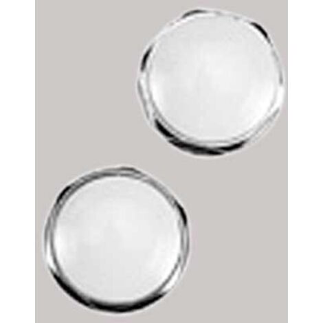 TAPPO OTTONE CROMATO CON CAPPUCCIO BIANCO - 3/8