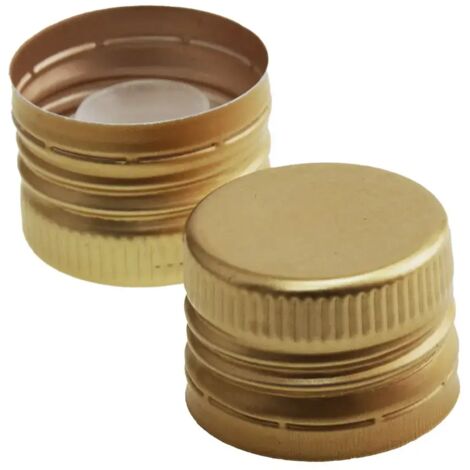 TAPPO PER BOTTIGLIA OLIO 31,5 x  24 - colore oro- 100 pezzi  - Senza Marca