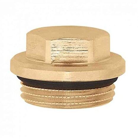 Tappo, per collettori serie 356 e 357. Attacco 3/4"M Caleffi 364150  3/4"M