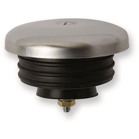 Tappo per curve tecniche d. 46 mm con rosone in acciaio 640601AS