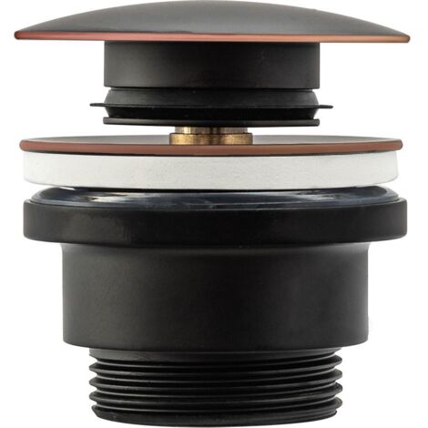 TAPPO PER LAVABO UNIVERSALE KLIK-KLAK REA OLD BLACK