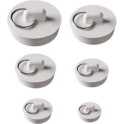 Tappo per lavandino in gomma per lavabo da cucina in silicone Tappo per lavandino per vasca da bagno La nostra vasca da bagno, dimensioni 6 pezzi