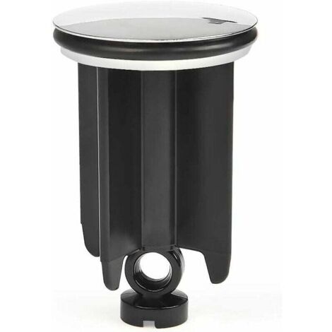 Tappo per lavandino Ulisem ⌀ 40 mm Altezza regolabile per bagno, tappo universale per lavandino in lega - Nero