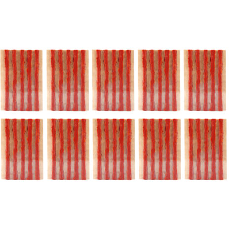 Tappo per riparazione pneumatici 100x6mm, striscia di tenuta in gomma per pneumatici tubeless, strumento per riparazione forature per auto e moto marrone, 50 pezzi.