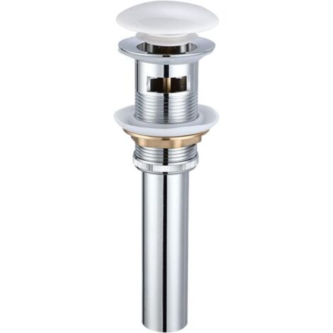 Tappo per scarico lavandino bagno, set di scarico lavandino bagno, scarico lavandino bagno, ottone, scarico lavandino con troppopieno e tappo
