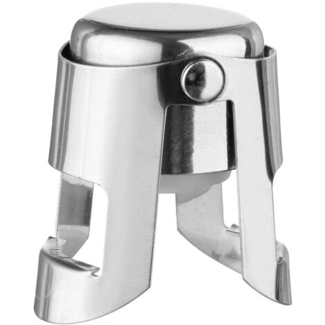 Tappo per spumante/champagne in acciaio/silicone - Colori/modelli assortiti