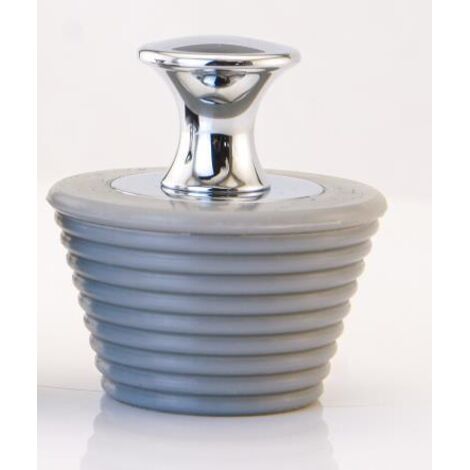 Tappo per vasca da bagno, affidabile tappo per vasca da bagno impedisce all'acqua di fluire nella doccia e nel lavandino (grigio)