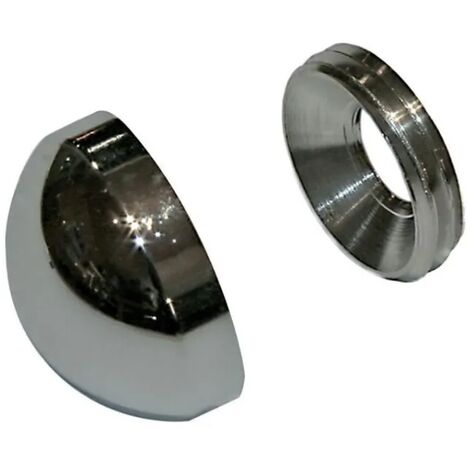 Tappo per viti da 6 a 8 mm QDRC - ottone cromato - Ø 22 x 8 x 8,1 mm - 9038D22S03