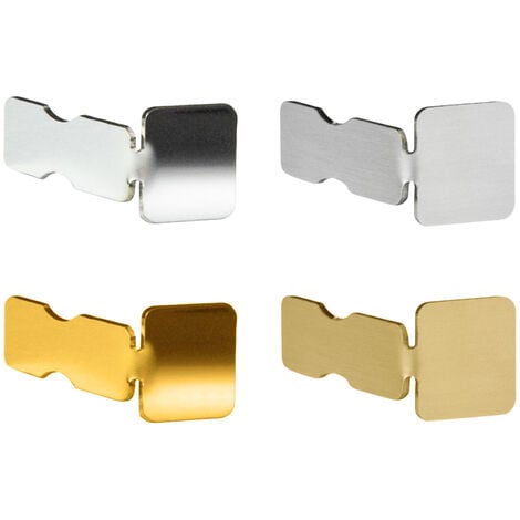 Tappo Profilo quadrato Acciaio inox HEXIM 10-12mm HEX402: 12 mm, Argento spazzolato SI