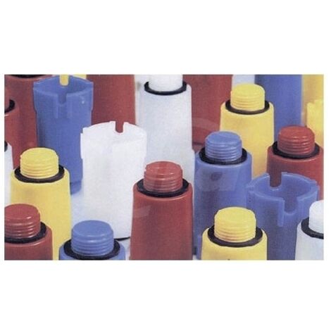 Tappo prova impianti blu con guarnizione 1/2" 641801BL1/2