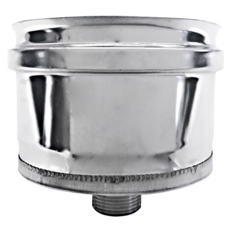 Tappo raccogli condensa canna fumaria DN 230 tubo acciaio inox 316