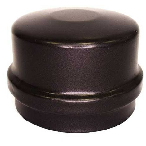 Tappo raccolta condensa cieco ø80 serie pellet 1,2 mm in acciaio al carbonio verniciato nero