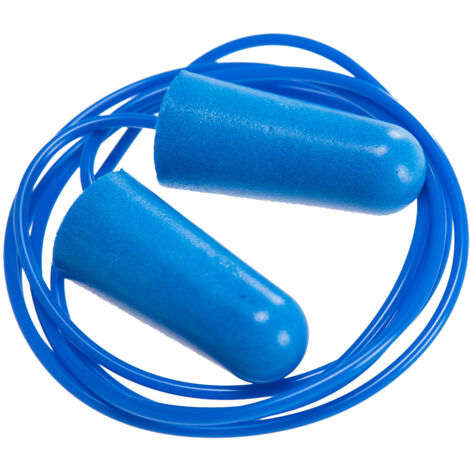 Tappo rilevabile in schiuma di PU con cordino (200 paia) - Blu - Portwest