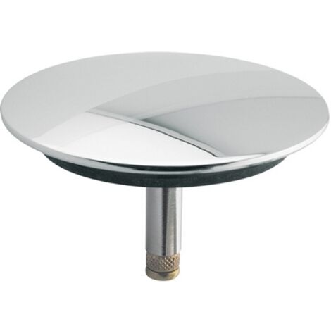 TAPPO SALTERELLO IN OTTONE CROMATO PER COLONNA VASCA- Diam. 70 - Blister- FAIDF- pezzi 1