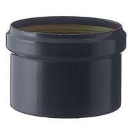 Tappo Scarico Condensa Cieco Per Stufe A Pellet  Nero Opaco Mm.1,2 - ø cm.8