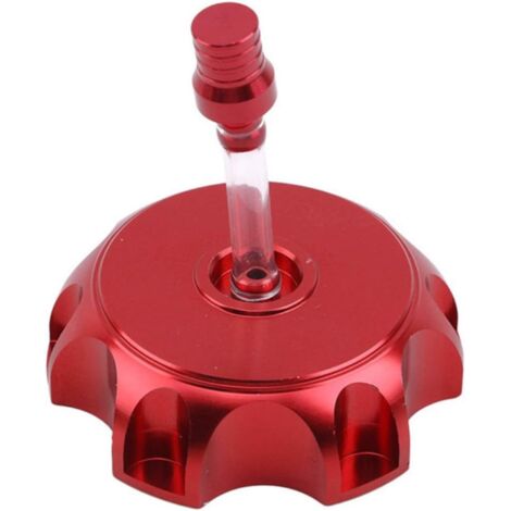 Tappo serbatoio carburante, 48,5 mm, lavorato a CNC, con valvola di spurgo, tappo serbatoio benzina per moto, accessori e ricambi per moto, rosso