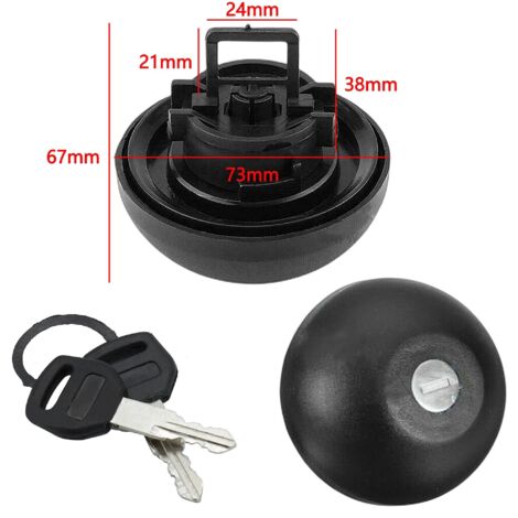 Tappo serbatoio carburante diesel con 2 chiavi per Master II 98-10 Clio Kangoo Trafic 7701471585
