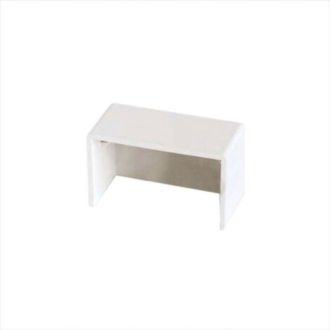 Tappo terminale per canalina battiscopa bianco ip40 elettrocanali ec20008