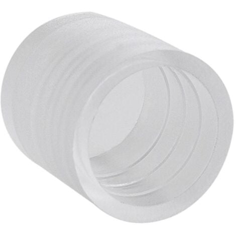 LEDKIA Tappo Terminale per Tubo LED Circolare 220V AC IP65 Taglio 100cm Trasparente