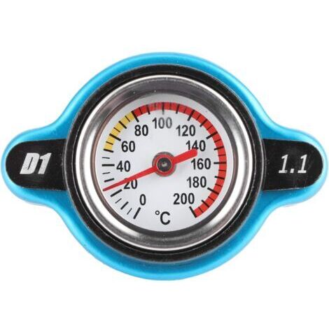 Tappo termostatico per radiatore, tappo termostatico universale per radiatore, copertura impermeabile per serbatoio dell'acqua con indicatore di temperatura (pressione elevata 1,1 bar)