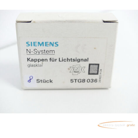 Tappo trasparente per segnale luminoso SIE5TG8036 adatto a pulsantiere industriali